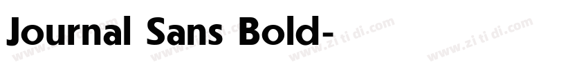 Journal Sans Bold字体转换 Journal Sans Bold字体转换
